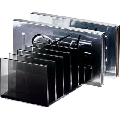 Organizador de Maquillaje Idesign - 7 Compartimentos - Gris Transparente - Almacenamiento de Maquillaje Organizador de Maquillaje Idesign - 7 Compartimentos - Gris Transparente - Almacenamiento de Maquillaje