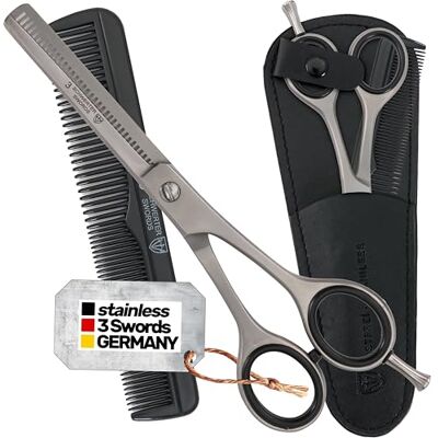 Drei Schwerter 3 Swords Germany Tijera profesional de entresacar inoxidable en estuche Made by 3 Swords Germany (7582) Drei Schwerter 3 Swords Germany Tijera profesional de entresacar inoxidable en estuche Made by 3 Swords Germany (7582)