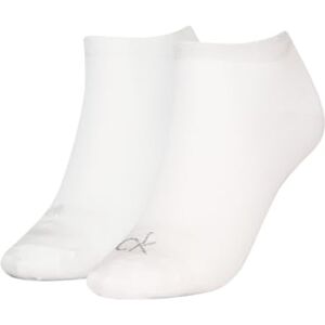 Calvin Shiny Logo Calcetín, White, 40-42 (Pack de 2) De Las Mujeres Calvin Shiny Logo Calcetín, White, 40-42 (Pack de 2) De Las Mujeres