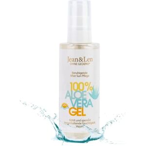Jean & Len Après Sun Gel Aloe Vera, calma y refresca la piel, hidrata, sin siliconas, nanopartículas, emulsionantes, microplásticos, aceite mineral, fragancias y colorantes, vegano, 100 ml Jean & Len Après Sun Gel Aloe Vera, calma y refresca la piel, hidrata, sin siliconas, nanopartículas, emulsionantes, microplásticos, aceite mineral, fragancias y colorantes, vegano, 100 ml