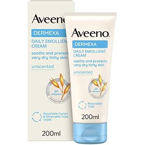 Aveeno Dermexa Daily Emollient Cream (200 ml), crema emoliente de uso diario, crema hidratante facial para piel atópica, loción corporal para pieles propensas a eczemas Aveeno Dermexa Daily Emollient Cream (200 ml), crema emoliente de uso diario, crema hidratante facial para piel atópica, loción corporal para pieles propensas a eczemas