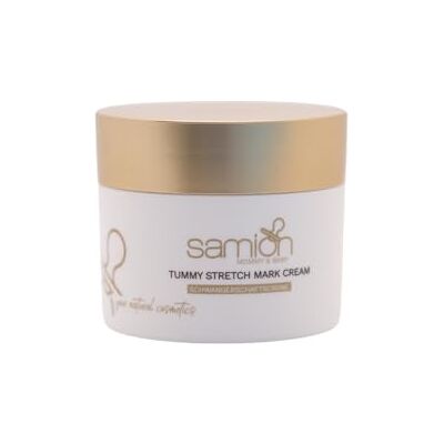 samion Crema Tummy Stretch de marca Crema antiestrías Cuidado principal intensivo Alivia la sensación de tensión 200 ml Vegano samion Crema Tummy Stretch de marca Crema antiestrías Cuidado principal intensivo Alivia la sensación de tensión 200 ml Vegano