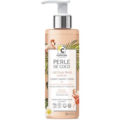 COMPTOIRS & COMPAGNIES COMPTOIRS ET COMPAGNIES Leche corporal nacarada Perla de coco Certificada ecológica por Cosmos 200ml COMPTOIRS & COMPAGNIES COMPTOIRS ET COMPAGNIES Leche corporal nacarada Perla de coco Certificada ecológica por Cosmos 200ml