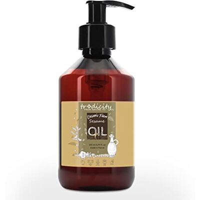 tradicity ORGANIC FARM Aceite de Sésamo Vegetal (Ajonjoli) BIO Premium 100% Puro, Natural y Prensado en Frio. Certificado Ecologico Masaje Ayurveda Equilibrio dosha 250 ml tradicity ORGANIC FARM Aceite de Sésamo Vegetal (Ajonjoli) BIO Premium 100% Puro, Natural y Prensado en Frio. Certificado Ecologico Masaje Ayurveda Equilibrio dosha 250 ml