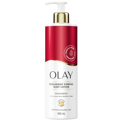 Olay Regenerist Loción Corporal Reafirmante. Crema Hidratante 24 Horas para el Cuidado de la Piel. Desafía el Envejecimiento. Con Niacinamida, Vitamina B5 y Glicerina. Piel Suave e Hidratada. 500ml Olay Regenerist Loción Corporal Reafirmante. Crema Hidratante 24 Horas para el Cuidado de la Piel. Desafía el Envejecimiento. Con Niacinamida, Vitamina B5 y Glicerina. Piel Suave e Hidratada. 500ml