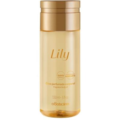 O Boticário Lily Aceite Corporal Hidratante Perfumado Loción Para El Cuerpo Hidrata y Cuida Piel Aceite de Ducha, 150ml O Boticário Lily Aceite Corporal Hidratante Perfumado Loción Para El Cuerpo Hidrata y Cuida Piel Aceite de Ducha, 150ml