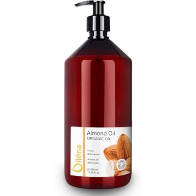 Oïléna Aceite de Almendras, Corporal, Facia, Cabello, Anti Estrias Embarazo, Piel Atopica y Bebe, Aceite de Masaje Profesional. Hidratante y Rico en Vitamina E, 100% Natural, Puro, 1000 ml 1 L Oïléna Aceite de Almendras, Corporal, Facia, Cabello, Anti Estrias Embarazo, Piel Atopica y Bebe, Aceite de Masaje Profesional. Hidratante y Rico en Vitamina E, 100% Natural, Puro, 1000 ml 1 L