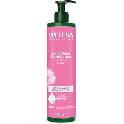 WELEDA Leche Corporal Rosa Mosqueta, Ofrece 24h de Hidratación Natural, con Aceite de Albaricoque y Rosa Mosqueta, 100% Natural, Todo Tipo de Piel, Vegano 250 ml WELEDA Leche Corporal Rosa Mosqueta, Ofrece 24h de Hidratación Natural, con Aceite de Albaricoque y Rosa Mosqueta, 100% Natural, Todo Tipo de Piel, Vegano 250 ml