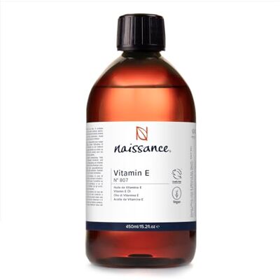 Naissance Vitamina E n. º (Aceite) 450ml Natural, vegana, libre de hexano y no OGM Naissance Vitamina E n. º (Aceite) 450ml Natural, vegana, libre de hexano y no OGM