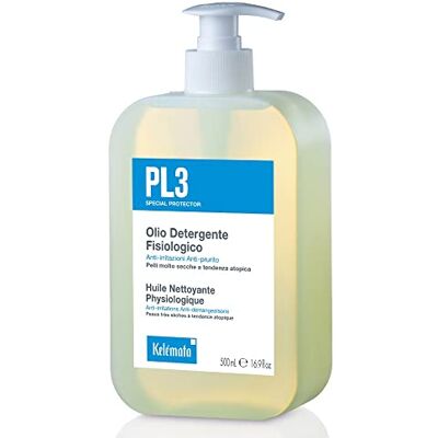 Kelemata PL3 Aceite limpiador fisiológico 500ml Tratamiento para pieles atópicas y muy secas con ceramidas vegetales y aceites solubles en agua, cara y cuerpo, sin jabón ni SLES Kelemata PL3 Aceite limpiador fisiológico 500ml Tratamiento para pieles atópicas y muy secas con ceramidas vegetales y aceites solubles en agua, cara y cuerpo, sin jabón ni SLES