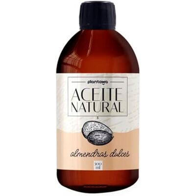 PLANTAWA Aceite de Almendras Dulces 500ml 100% Natural Puro Prensado en Frío Hidratante Corporal Piel Sensible y Bebé Masajes, Embarazo y Estrías Cabello, Cutículas y Desmaquillante PLANTAWA Aceite de Almendras Dulces 500ml 100% Natural Puro Prensado en Frío Hidratante Corporal Piel Sensible y Bebé Masajes, Embarazo y Estrías Cabello, Cutículas y Desmaquillante