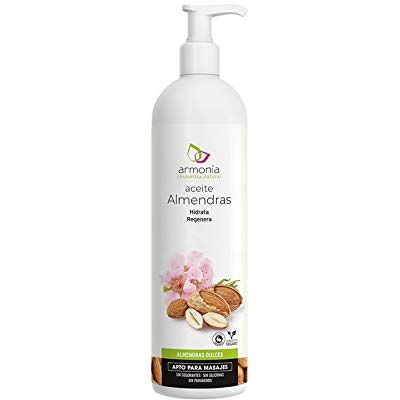 ARMONIA Aceite de almendras dulces hidrata y regenera Vegan, apto para masajes ARMONIA Aceite de almendras dulces hidrata y regenera Vegan, apto para masajes