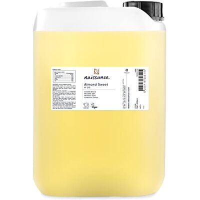 Naissance Aceite De Almendras Dulces Prensado en Frio (No ) 5L Hidratante y Emoliente Cuidado Cara, Pelo, Uñas, Cuerpo, Piel – Para Masaje Corporal, Jabones, Estrías Naissance Aceite De Almendras Dulces Prensado en Frio (No ) 5L Hidratante y Emoliente Cuidado Cara, Pelo, Uñas, Cuerpo, Piel – Para Masaje Corporal, Jabones, Estrías