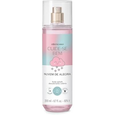 O Boticário Cuide-se Bem Bruma Corporal Nube de Alegría 200 ml Body Splash Nube de Alegría De la Familia Gourmand Refresca y Perfuma Vegano O Boticário Cuide-se Bem Bruma Corporal Nube de Alegría 200 ml Body Splash Nube de Alegría De la Familia Gourmand Refresca y Perfuma Vegano