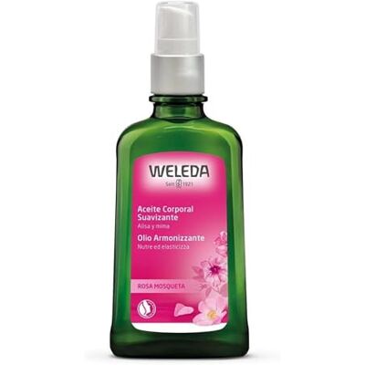 WELEDA Aceite Corporal Suavizante Rosa Mosqueta 100 ml Rosa mosqueta, jojoba, mejora elasticidad, alisa y suaviza, absorción rápida, corporal, 100% natural, uso diario WELEDA Aceite Corporal Suavizante Rosa Mosqueta 100 ml Rosa mosqueta, jojoba, mejora elasticidad, alisa y suaviza, absorción rápida, corporal, 100% natural, uso diario