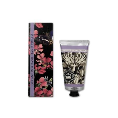 The English Soap Company Royal Botanical Gardens Kew Hand Cream Crema Hidratante de Manos para Hombres y Mujeres, Geranio y Albahaca, 75 ml The English Soap Company Royal Botanical Gardens Kew Hand Cream Crema Hidratante de Manos para Hombres y Mujeres, Geranio y Albahaca, 75 ml