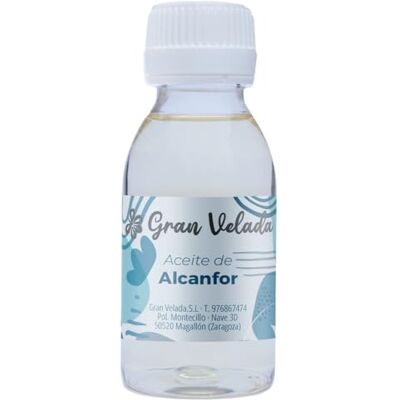 GRAN VELADA Aceite de Alcanfor 100ml Propiedades calmantes, antibacterianas y circulatorias Ideal para aliviar el cansancio en piernas y pies, y cosméticos naturales DIY GRAN VELADA Aceite de Alcanfor 100ml Propiedades calmantes, antibacterianas y circulatorias Ideal para aliviar el cansancio en piernas y pies, y cosméticos naturales DIY