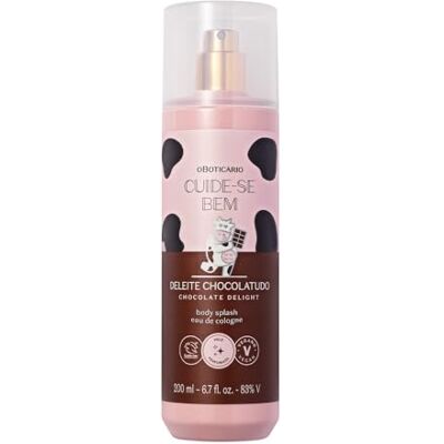 O Boticário Cuide-se Bem Bruma Corporal Deleite Chocolatudo 200 ml Body Splash Chocolate Delight De la Familia Gourmand Refresca y Perfuma Vegano O Boticário Cuide-se Bem Bruma Corporal Deleite Chocolatudo 200 ml Body Splash Chocolate Delight De la Familia Gourmand Refresca y Perfuma Vegano