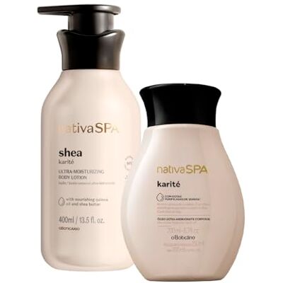O Boticário Nativa SPA Karité Pack Loción 400ml + Aceite 200ml O Boticário Nativa SPA Karité Pack Loción 400ml + Aceite 200ml