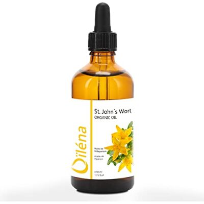 Oïléna Aceite de Hierba de San Juan Aceite de Oliva Macerado Hidratante, Antiinflamatorio Para Pieles Delicadas y Secas Cuidado Facial/Corporal Anti-Cicatrices, 50ml Oïléna Aceite de Hierba de San Juan Aceite de Oliva Macerado Hidratante, Antiinflamatorio Para Pieles Delicadas y Secas Cuidado Facial/Corporal Anti-Cicatrices, 50ml
