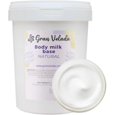 GRAN VELADA Base body milk natural 5000 cc Ingrediente Cosmético Base para Cremas y Geles Cosmética Casera Fácil de Personalizar GRAN VELADA Base body milk natural 5000 cc Ingrediente Cosmético Base para Cremas y Geles Cosmética Casera Fácil de Personalizar