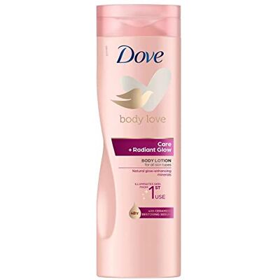 Dove Loción para el cuidado y el brillo, 400 ml (paquete de 1) Dove Loción para el cuidado y el brillo, 400 ml (paquete de 1)