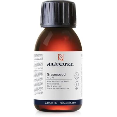 Naissance Aceite Vegetal de Semillas de Uva 100ml 100% natural, vegano y no OGM Naissance Aceite Vegetal de Semillas de Uva 100ml 100% natural, vegano y no OGM