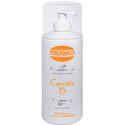Mekako Lait Carotte 15plus Éclaircissant 400 ml Mekako Lait Carotte 15plus Éclaircissant 400 ml