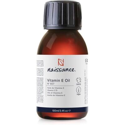 Naissance Vitamina E Aceite (No. 807) – 100ml Liquida Pura, Natural para la Cara, Pelo, Cabello, Facial, Cosmetica Naissance Vitamina E Aceite (No. 807) – 100ml Liquida Pura, Natural para la Cara, Pelo, Cabello, Facial, Cosmetica