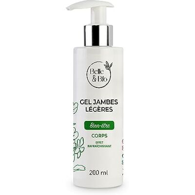 BELLE & BIO Belle&Bio Gel refrescante especial para piernas pesadas, certificado ecológico por Ecocert, 200 ml BELLE & BIO Belle&Bio Gel refrescante especial para piernas pesadas, certificado ecológico por Ecocert, 200 ml