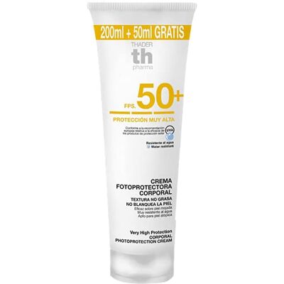 Thader Th Pharma Fotoprotector Corporal en Tubo de Crema F.P.S 50+ 250 ml 250 ml Thader Th Pharma Fotoprotector Corporal en Tubo de Crema F.P.S 50+ 250 ml 250 ml