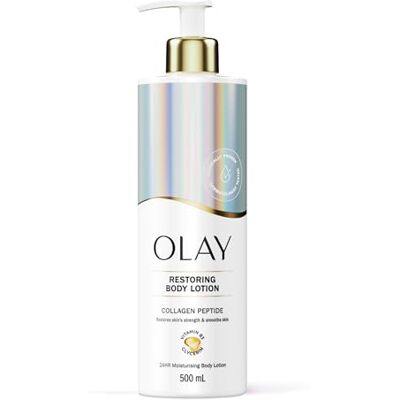 Olay Collagen Peptide Loción Corporal Restauradora. Crema Hidratante 24 Horas para el Cuidado de la Piel. Mejora la Elasticidad. Con Péptido de Colágeno, Vitamina B3 y Glicerina. De Uso Diario. 500 ml Olay Collagen Peptide Loción Corporal Restauradora. Crema Hidratante 24 Horas para el Cuidado de la Piel. Mejora la Elasticidad. Con Péptido de Colágeno, Vitamina B3 y Glicerina. De Uso Diario. 500 ml