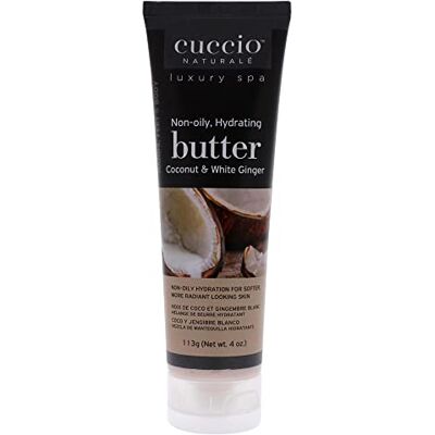 Cuccio Naturale Tubo de mezcla de mantequilla de jengibre blanco y coco 4 onzas Cuccio Naturale Tubo de mezcla de mantequilla de jengibre blanco y coco 4 onzas