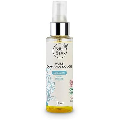 BELLE & BIO Aceite de almendra dulce orgánico – BELLE&BIO – Cuerpo, cabello, cara – calma, suaviza, nutre – Certificado ecológico Ecocert – 100 ml BELLE & BIO Aceite de almendra dulce orgánico – BELLE&BIO – Cuerpo, cabello, cara – calma, suaviza, nutre – Certificado ecológico Ecocert – 100 ml
