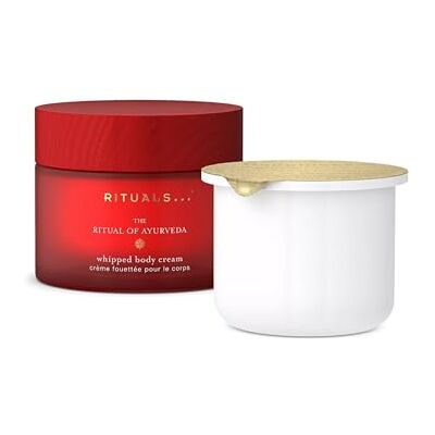 RITUALS Crema Corporal + Recarga, The Ritual of Ayurveda Cofre de Regalo, Nuevo Envase de Vidrio, Crema Hidratante Corporal con Rosa India y Aceite de Almendras Dulces, 2 x 220 ml RITUALS Crema Corporal + Recarga, The Ritual of Ayurveda Cofre de Regalo, Nuevo Envase de Vidrio, Crema Hidratante Corporal con Rosa India y Aceite de Almendras Dulces, 2 x 220 ml