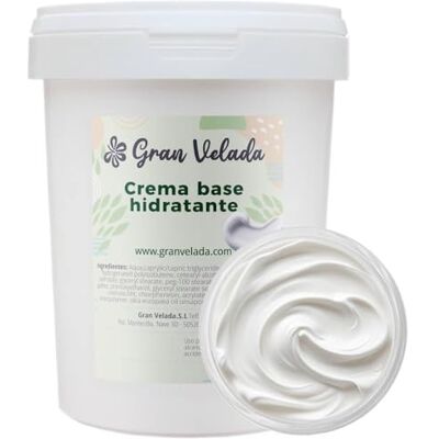 GRAN VELADA Crema base hidratante 250 cc Ingrediente Cosmético Base para Cremas y Geles Cosmética Casera Fácil de Personalizar GRAN VELADA Crema base hidratante 250 cc Ingrediente Cosmético Base para Cremas y Geles Cosmética Casera Fácil de Personalizar