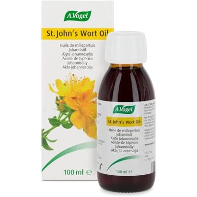 A.Vogel Aceite de Hipérico Hidratante y Nutritivo Natural para Piel Seca Extracto de Hierba de San Juan Ingredientes Activos de Plantas Frescas Uso Externo 100 ml A.Vogel Aceite de Hipérico Hidratante y Nutritivo Natural para Piel Seca Extracto de Hierba de San Juan Ingredientes Activos de Plantas Frescas Uso Externo 100 ml