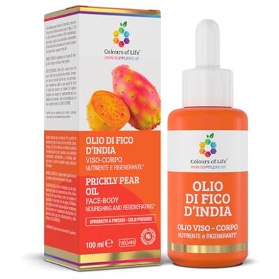 Colours Of Life Aceite de higo chumbo, facial y corporal, nutritivo y regenerador 100 ml Colours Of Life Aceite de higo chumbo, facial y corporal, nutritivo y regenerador 100 ml