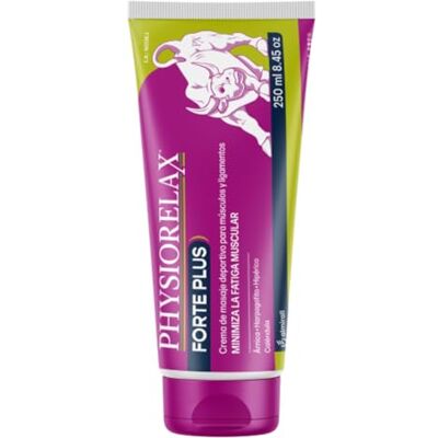 Physiorelax Forte Plus, Crema de Masaje, Preparación y Recuperación de Músculos y Ligamentos, Antes y Después del Ejercicio, Uso Personal y Profesional 250 ml Physiorelax Forte Plus, Crema de Masaje, Preparación y Recuperación de Músculos y Ligamentos, Antes y Después del Ejercicio, Uso Personal y Profesional 250 ml