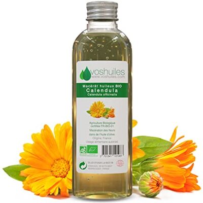 VOSHUILES.COM HUILES ESSENTIELLES & VEGETALES Macerado oleoso orgánico de caléndula 250 ml VOSHUILES.COM HUILES ESSENTIELLES & VEGETALES Macerado oleoso orgánico de caléndula 250 ml
