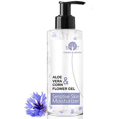 B.O.T cosmetic & wellness Gel Hidratante de Aloe Vera Puro 99% y Aciano Para Piel Sensible, Contorno de Ojos, Cara y Cuerpo Calmante Post Depilación y Afeitado Refrescante Post Solar, 200 ml. B.O.T cosmetic & wellness Gel Hidratante de Aloe Vera Puro 99% y Aciano Para Piel Sensible, Contorno de Ojos, Cara y Cuerpo Calmante Post Depilación y Afeitado Refrescante Post Solar, 200 ml.