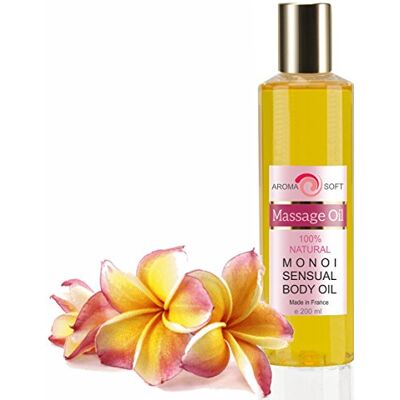 bleu & marine Bretania Aceite de Masaje Flor de Monoï, Hidratante y Reafirmante, Experiencia SPA en Casa, Apto para Todo Tipo de Piel, Amarillo, Masaje Romantico, 200 ml bleu & marine Bretania Aceite de Masaje Flor de Monoï, Hidratante y Reafirmante, Experiencia SPA en Casa, Apto para Todo Tipo de Piel, Amarillo, Masaje Romantico, 200 ml