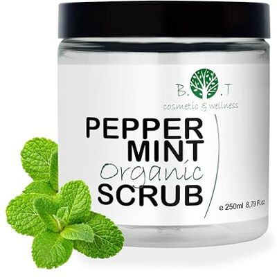 B.O.T cosmetic & wellness Exfoliante Corporal Menta Bio Con Sal Epsom, Aceites Jojoba, Aguacate, Cártamo Terapia Piel Alivio Pies Cansados, 200g B.O.T cosmetic & wellness Exfoliante Corporal Menta Bio Con Sal Epsom, Aceites Jojoba, Aguacate, Cártamo Terapia Piel Alivio Pies Cansados, 200g