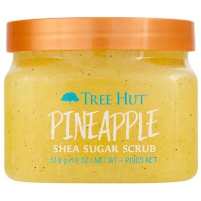Tree Hut Exfoliante Corporal de Azúcar Pineapple Bote 510 g Contiene Vitamina C y Manteca de Karité Ayuda a Restaurar el Brillo de la Piel Nutre en Profundidad y Suaviza la Piel Seca Tree Hut Exfoliante Corporal de Azúcar Pineapple Bote 510 g Contiene Vitamina C y Manteca de Karité Ayuda a Restaurar el Brillo de la Piel Nutre en Profundidad y Suaviza la Piel Seca