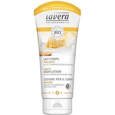 lavera Loción Corporal Suave con Leche de Almendra Orgánica & miele bio cosméticos naturales 100% certificados cuidado de la piel 4 Recipientes de 200 ml lavera Loción Corporal Suave con Leche de Almendra Orgánica & miele bio cosméticos naturales 100% certificados cuidado de la piel 4 Recipientes de 200 ml