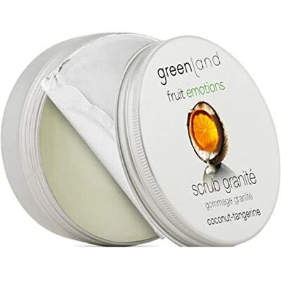 Greenland Scrub Granité Mandarine Coco, 200 ml, cuidado de cara y cuerpo, exfoliante suave sin microplástico, 100% vegano Greenland Scrub Granité Mandarine Coco, 200 ml, cuidado de cara y cuerpo, exfoliante suave sin microplástico, 100% vegano