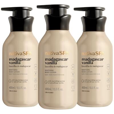 O Boticário Nativa SPA Vainilla Pack Loción Corporal 3 x 400 ml O Boticário Nativa SPA Vainilla Pack Loción Corporal 3 x 400 ml