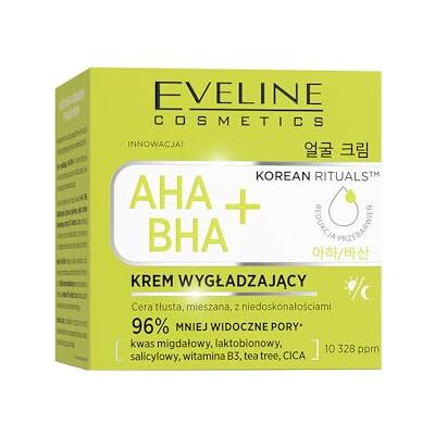 EVELINE COSMETICS Korean Rituals Korean Rituals Crema facial suavizante AHA/BHA+ – Reduce las impurezas, aclara las manchas de pigmento, regula la producción de sebo EVELINE COSMETICS Korean Rituals Korean Rituals Crema facial suavizante AHA/BHA+ – Reduce las impurezas, aclara las manchas de pigmento, regula la producción de sebo