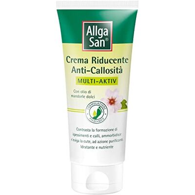 Allga San Crema anti callosidades Multi AKTIV- Crema para pies, callos y duroni 100 ml Hidratante para pies y talones secos con aceite de almendras dulces para suavizar Allga San Crema anti callosidades Multi AKTIV- Crema para pies, callos y duroni 100 ml Hidratante para pies y talones secos con aceite de almendras dulces para suavizar