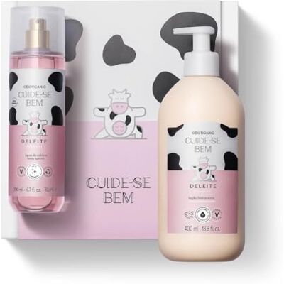 O Boticário Cuide-se Bem Cofre Deleite Crema 400ml + Bruma 200ml O Boticário Cuide-se Bem Cofre Deleite Crema 400ml + Bruma 200ml